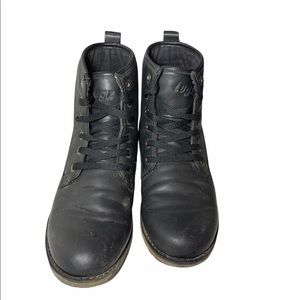 Lace Up Black Boots